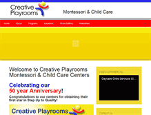 Tablet Screenshot of creativeplayrooms.com
